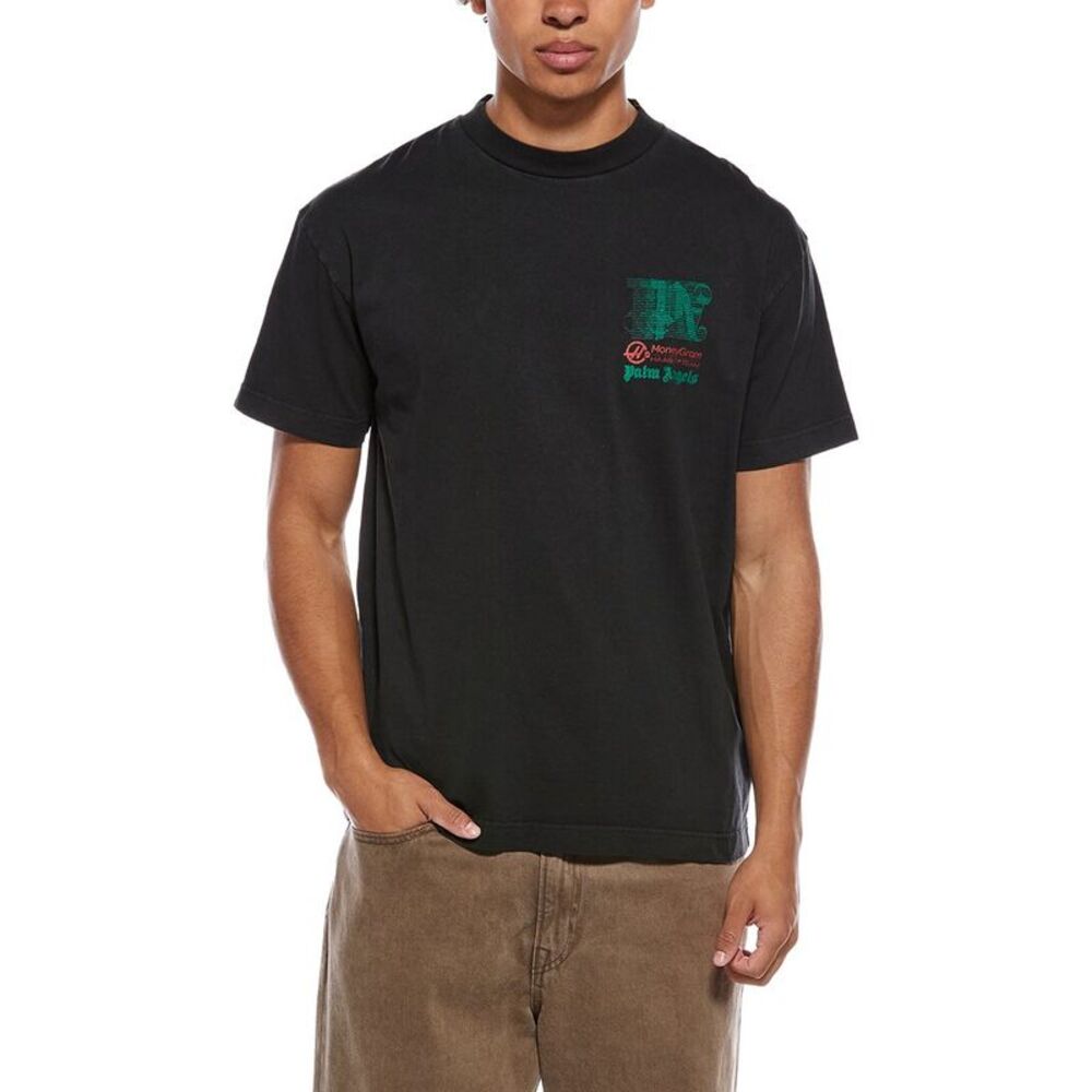 Palm Angels Mens  T-Shirt, Black